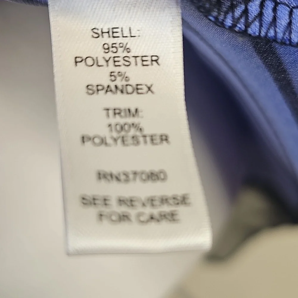 Cato Blue & Black Geometric Print Tunic Top | Size M - Picture 6 of 7